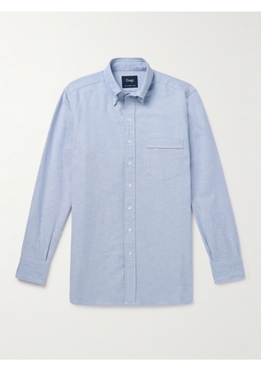 Drake's - Slim-Fit Button-Down Collar Cotton Oxford Shirt - Men - Blue - UK/US 15