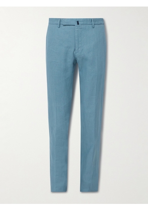 Incotex - Venezia 1951 Slim-Fit Linen Trousers - Men - Blue - IT 44