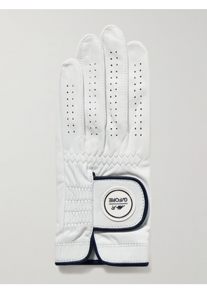 Mr P. - G/FORE Golf Logo-Appliquéd Leather Gloves - Men - White - S