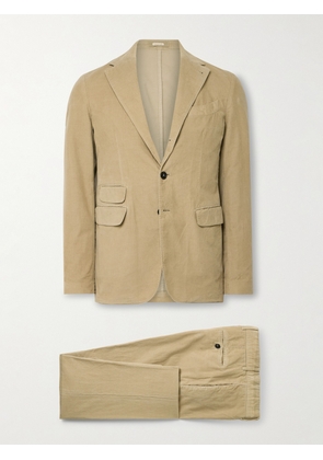 Massimo Alba - Sloop Slim-Fit Cotton-Corduroy Suit - Men - Neutrals - IT 46
