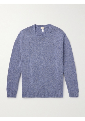 Massimo Alba - Billy Cotton and Linen-Blend Sweater - Men - Blue - S
