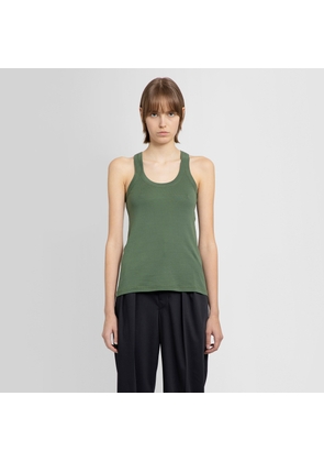 LEMAIRE WOMAN GREEN TANK TOPS