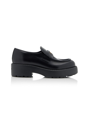 Miu Miu - Decollete Leather Loafers - Black - IT 41 - Moda Operandi