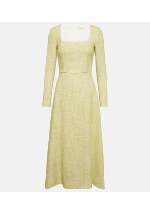 Emilia Wickstead Fara cotton-blend tweed midi dress