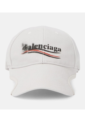 Balenciaga Logo cotton drill baseball cap