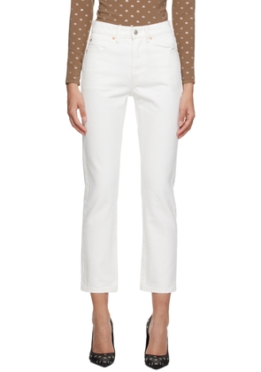 Alexander Wang White Stovepipe Jeans