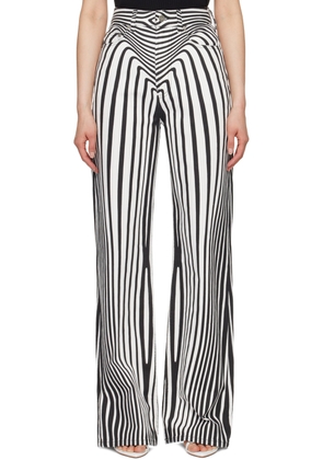 Jean Paul Gaultier White Printed Jeans