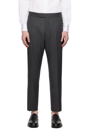 Thom Browne Gray Super 120s Backstrap Trousers