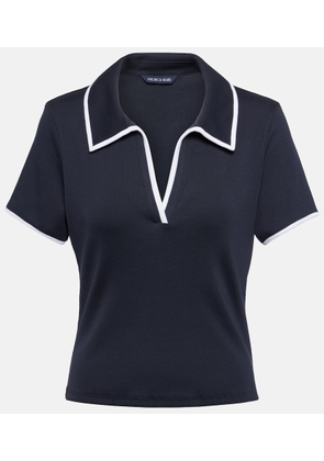Veronica Beard Kearney cotton-blend polo shirt
