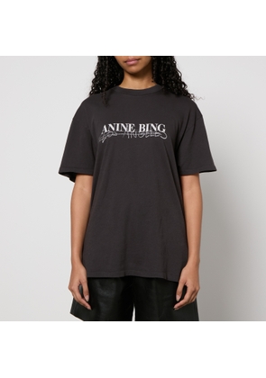 Anine Bing Walker Doodle Cotton-Jersey T-Shirt - XS