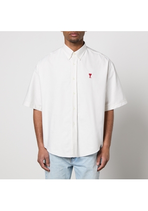 AMI Boxy Cotton-Poplin Shirt - L