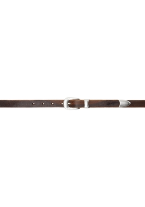 OUR LEGACY Brown 2CM Belt