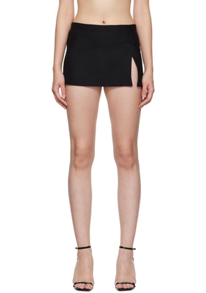 Miaou Black Micro Miniskirt