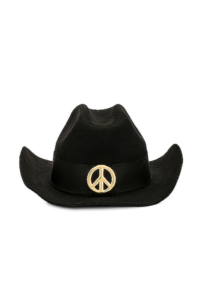 Moschino Jeans Cowboy Hat in Black - Black. Size L (also in ).