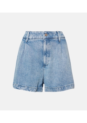 7 For All Mankind High-rise pleated shorts