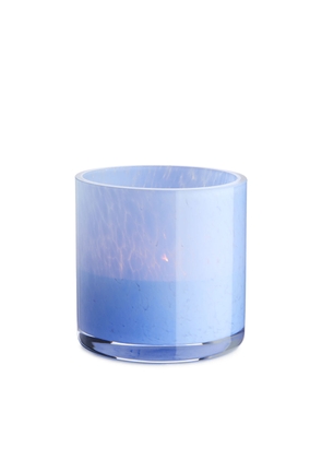 Glass Tea Light Holder 6 cm - Blue