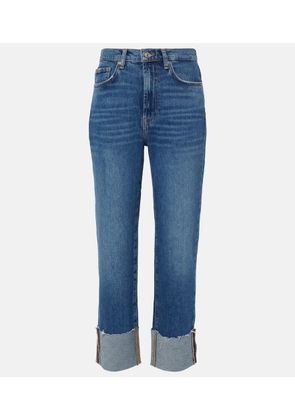 7 For All Mankind Logan high-rise cropped slim jeans