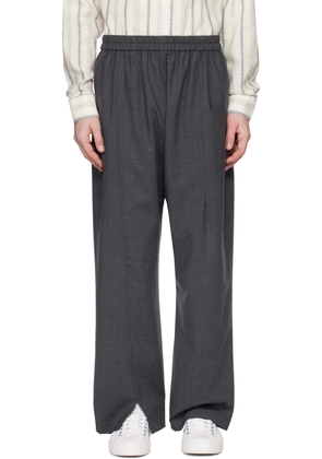Cordera Gray Pinched Seam Trousers