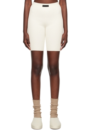 Fear of God ESSENTIALS Off-White Patch Shorts