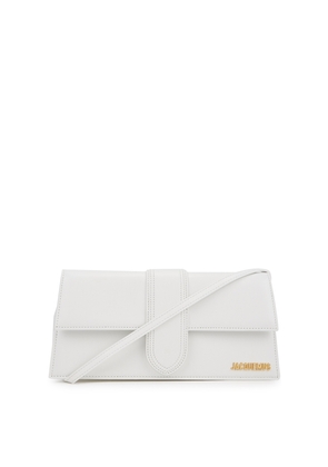 Jacquemus Le Bambino White Leather Top Handle Bag, Bag, White, Leather