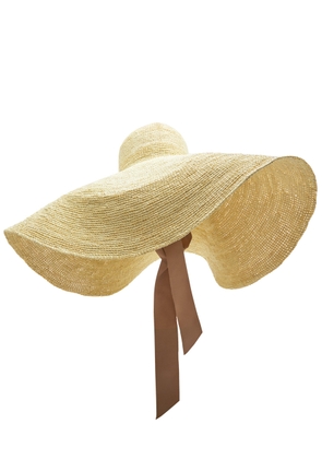 Sensi Studio Glamour Wide Straw sun hat - Natural