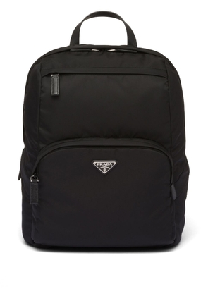 Prada triangle-logo zipped backpack - Black