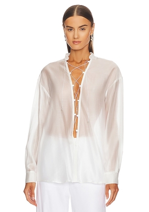 CULTNAKED Oasis Top in White. Size XS, XXS.