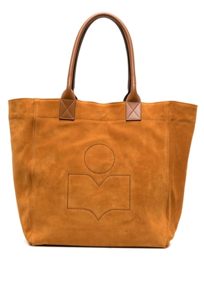 ISABEL MARANT medium Yenky logo-embroidered tote bag - Orange