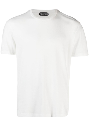 TOM FORD mélange-effect short-sleeve T-shirt - White