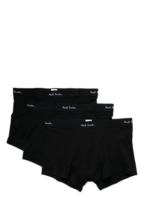 Paul Smith logo-print briefs pack of three - Black