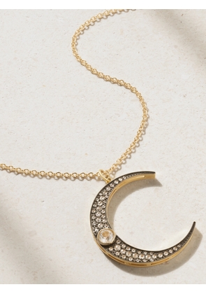 Andrea Fohrman - Large Luna 14-karat Gold Diamond Necklace - One size