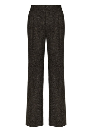 Dolce & Gabbana straight-leg stretch-wool trousers - Black