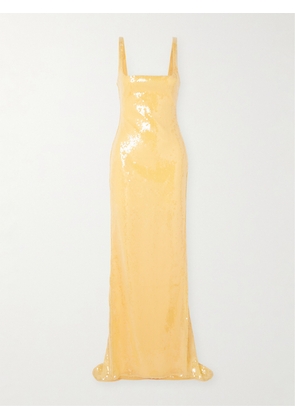 16ARLINGTON - Electra Sequined Tulle Gown - Yellow - UK 4,UK 6,UK 8,UK 10,UK 12,UK 14