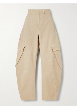 JW Anderson - Twisted Cotton-canvas Barrel-leg Cargo Pants - White - 24,26,28,30,32,34