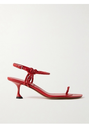 Proenza Schouler - Tee Toe Ring Knotted Leather Sandals - Red - IT35,IT35.5,IT36,IT37,IT37.5,IT38,IT38.5,IT39,IT39.5,IT40,IT41