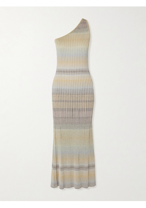 Missoni - Mare One-shoulder Striped Ribbed-knit Maxi Dress - Multi - IT36,IT38,IT40,IT42,IT44,IT46,IT48,IT50