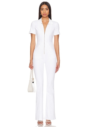 Free People x We The Free Jayde Flare Jumpsuit in White. Size S, XS.