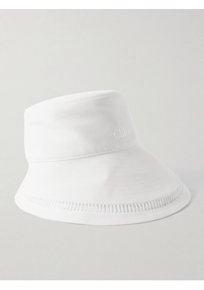 Chloé - Woody Denim Bucket Hat - White - S,M