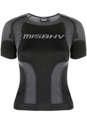 MISBHV logo-print stretch top - Black