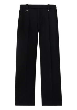 Burberry straight-leg wool trousers - Black