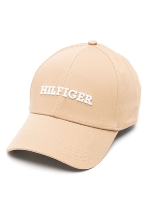 Tommy Hilfiger logo-appliqué cotton baseball cap - Neutrals