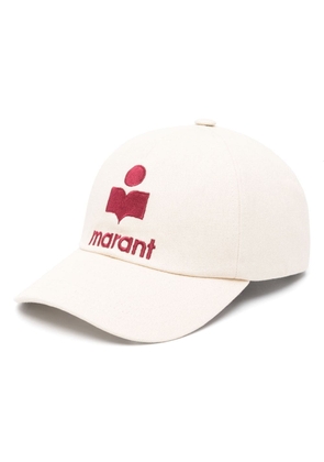 MARANT logo-embroidered cotton cap - Neutrals