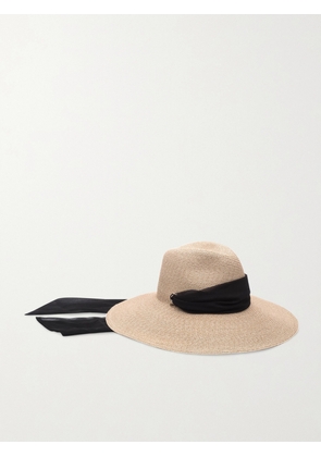 Eugenia Kim - Cassidy Voile-trimmed Straw Hat - Neutrals - One size