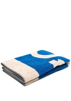 Kenzo logo-print organic cotton beach towel - Neutrals