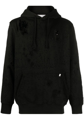 1017 ALYX 9SM distressed-effect cotton hoodie - Black
