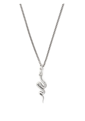 Emanuele Bicocchi serpent pendant necklace - Silver