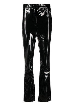 ROTATE BIRGER CHRISTENSEN slim-leg patent trousers - Black