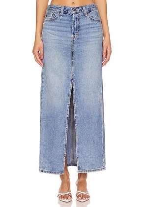 LEVI'S Ankle Column Skirt in Blue. Size 26, 27, 28, 29, 30, 31.