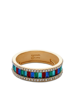 Kenneth Jay Lane crystal-embellished bangle bracelet - Gold