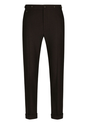 Dolce & Gabbana pressed-crease tailored trousers - Black